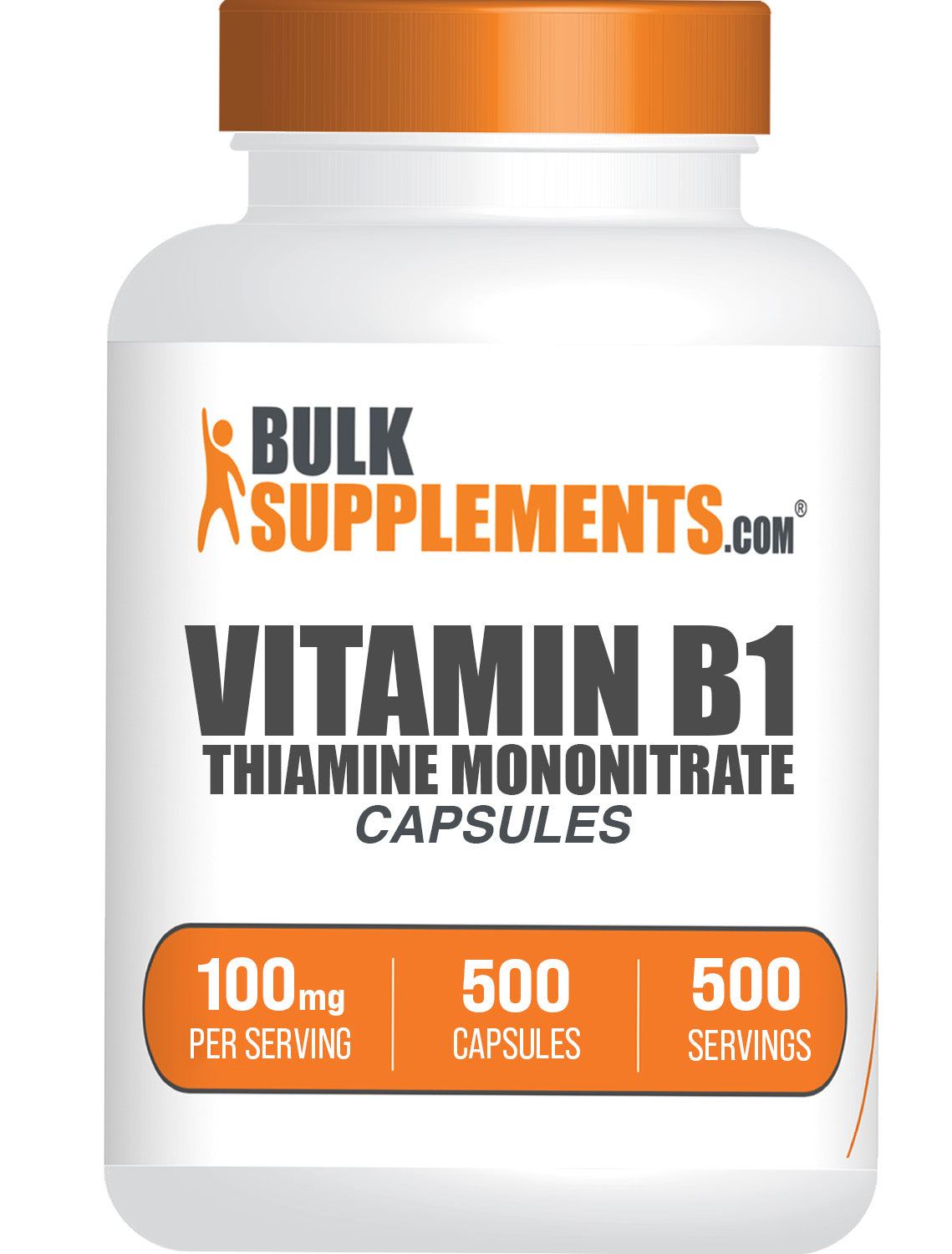 Thiamine Mononitrate Vitamin B1 Capsules 500ct Main Image