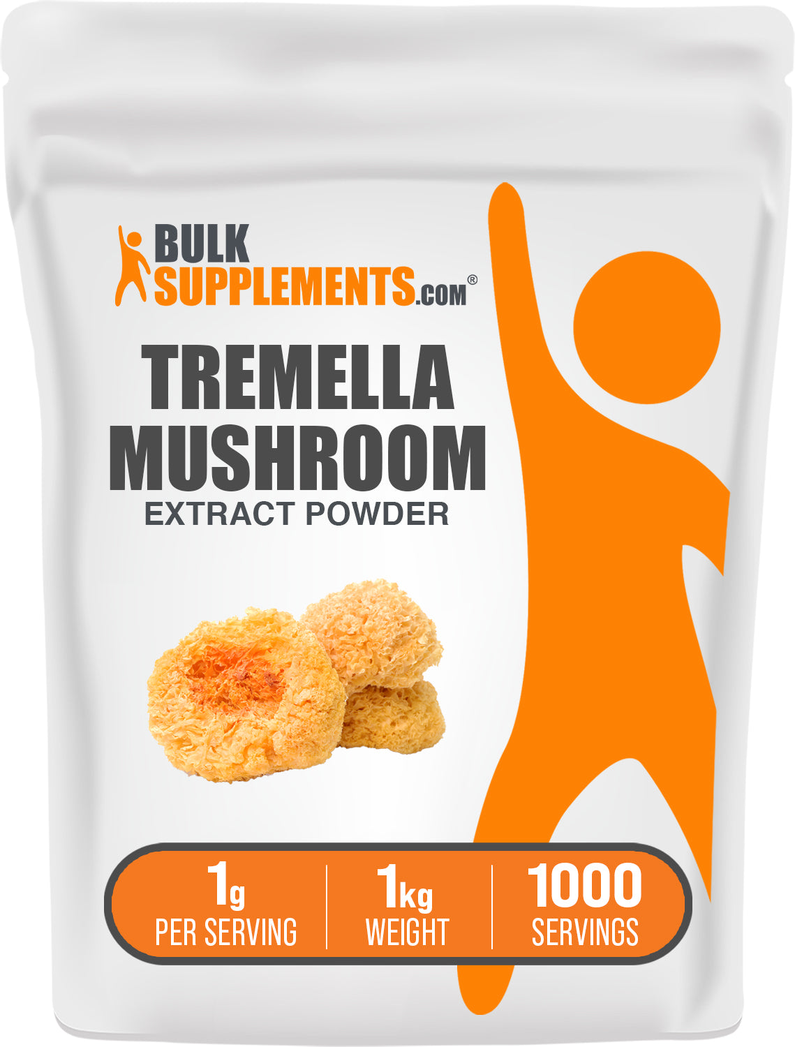 BulkSupplements.com Tremella Mushroom Extract Powder 1kg bag image