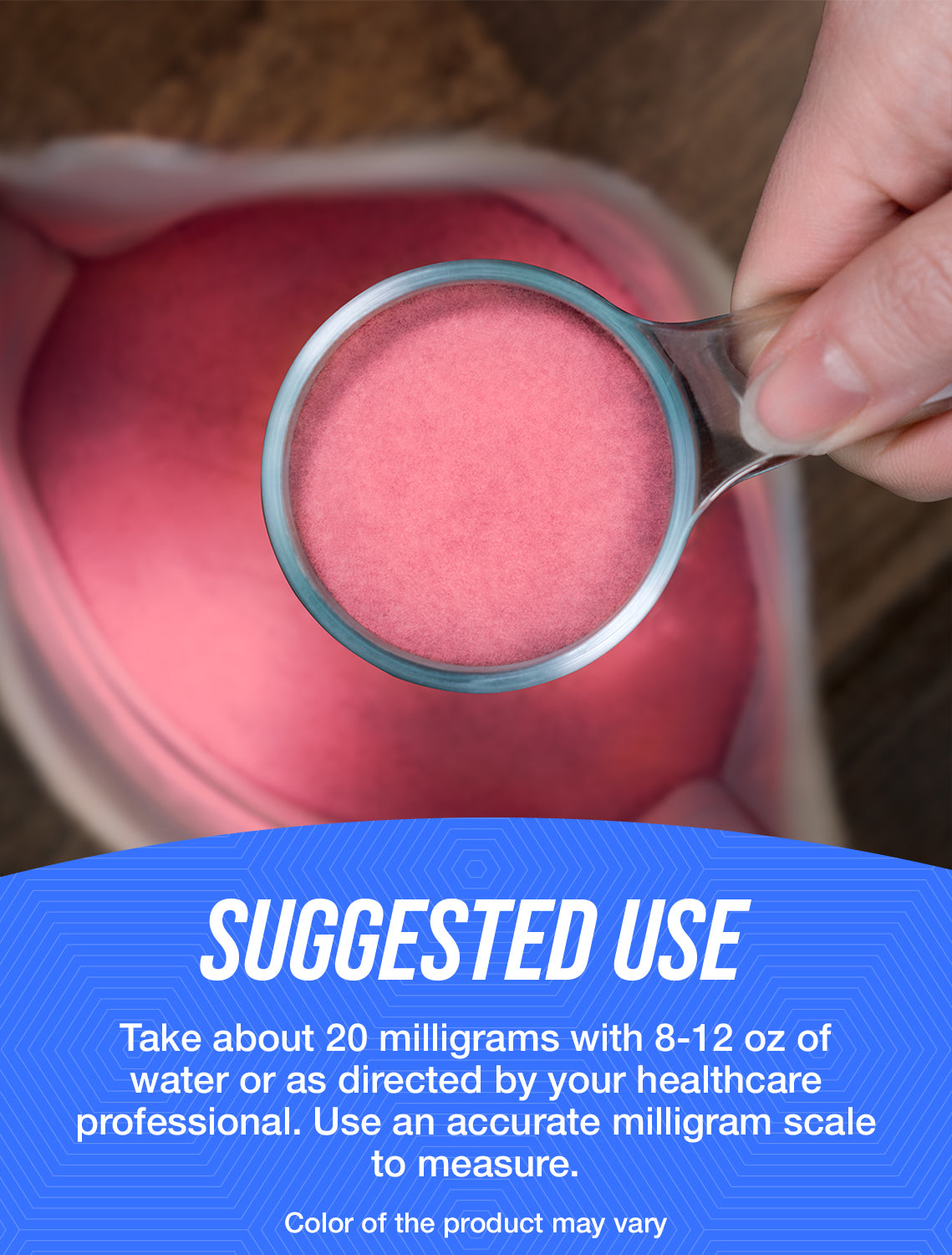 Vitamin B12 1% (Cyanocobalamin) powder suggested use image